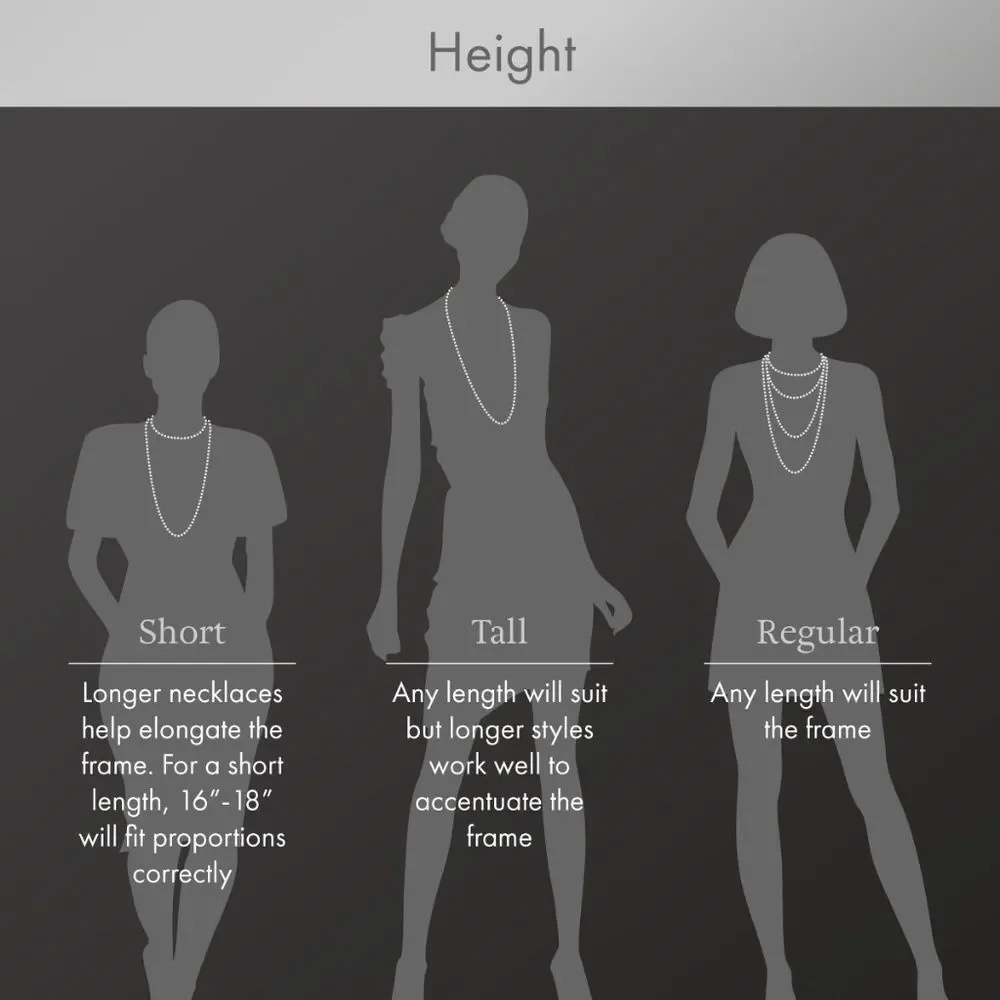 Select a Necklace Based on Height Guidelines - Picture 1 of 1